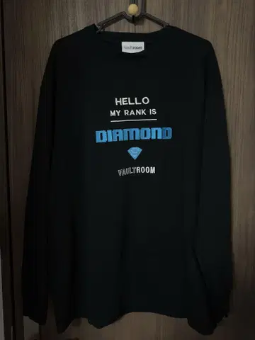 vaultroom DIAMOND L/S TEE / BLK