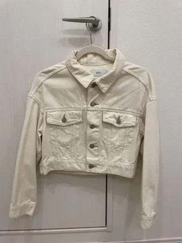 AZUL by MOUSSY 아이보리 크롭 자켓 S