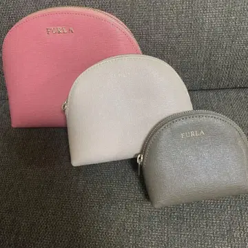 FURLA 가죽 파우치 3개 세트
