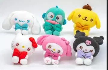 다이토 한정판 유루카와 산리오 앉은 포즈 마스코트 전 6종 컴프