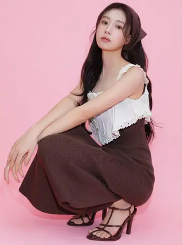 snidel SNIDEL 레이스 도킹 니트 원피스