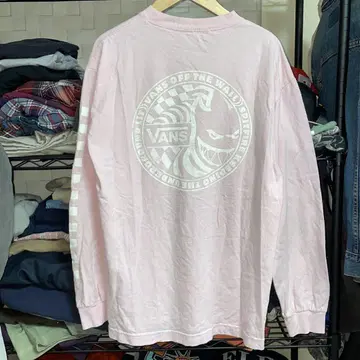 미국 빈티지 의류 VANS, SPITFIRE 반스 핑크 긴팔 T셔츠
