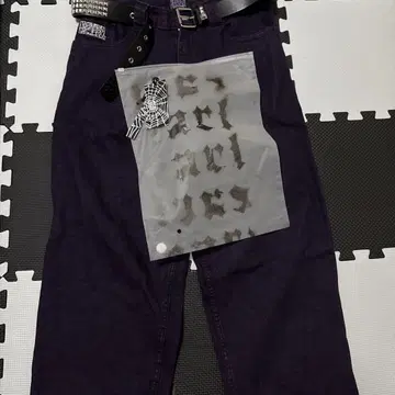 얼 데님 보라색 새상품급 S