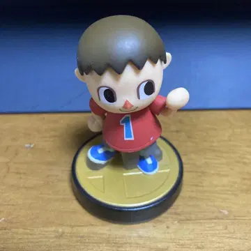 닌텐도 스매시브라더스 amiibo 주민 피규어 빨간색 셔츠 1 동물의 숲