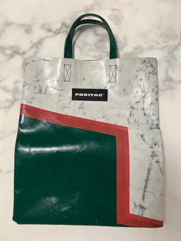 FREITAG 토트백 그레이 그린 빨간색