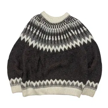 Lands' End 노르딕 무늬 스웨터 L 잉글랜드제