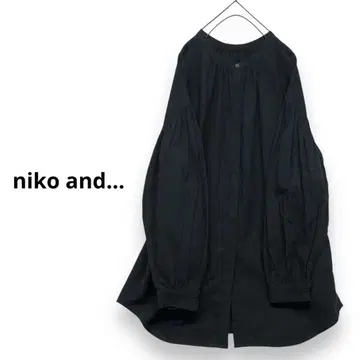정가 6,160엔 niko and - 2WAY 소매 볼륨 셔츠