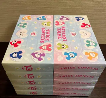 TWICE LOVELYS GIGO 한정판 오리지널 BOX 티슈 10개