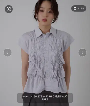 MUHET gather design 블라우스 개더 디자인 블라우스