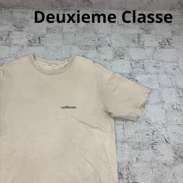 Deuxieme Classe 두지엠 클라세 데미지 가공 반팔 T셔츠
