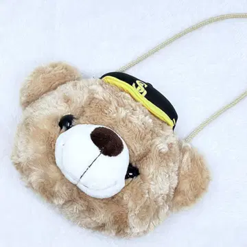 [ 새상품급 ] 소프트뱅크 호크스 테디베어 봉제 인형 파우치 숄더 곰