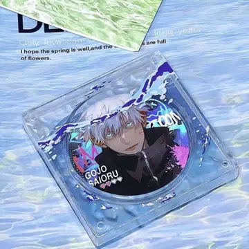 덕질용! 물결 아크릴 캔뱃지 커버 ( 58mm 대응 3개 세트 )