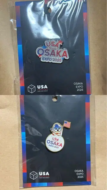 USA OSAKA EXPO 2025 핀 배지 세트