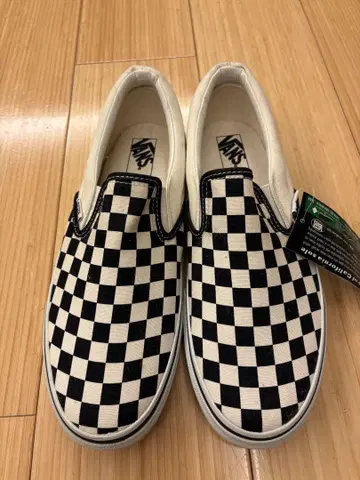 미사용 Vans 체커 패턴 슬립온 28.5cm
