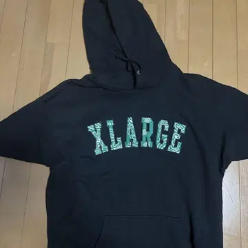 XLARGE 블랙 후드티 M 사이즈