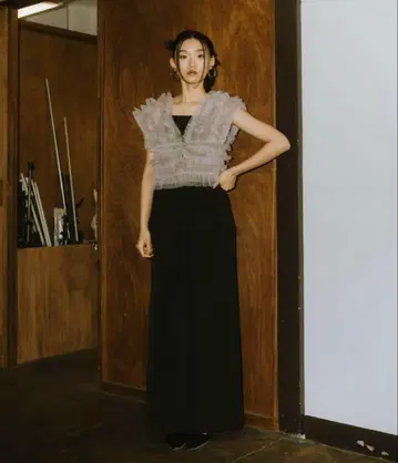 ANDRESD / 앤드레스드 튤 베스트 올인원 드레스 + 핸드백