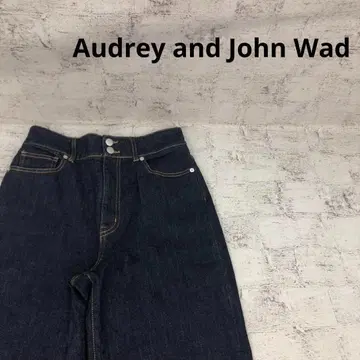 Audrey and John Wad 컷오프 와이드 데님 팬츠