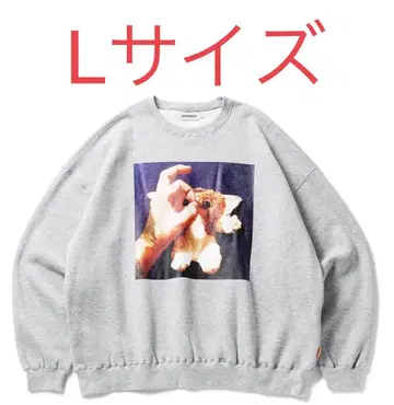 TIGHTBOOTH HAND SIGN CREW SWEAT GREY L