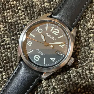 SEIKO 세이코 메카니컬 밀리터리 블랙 다이얼 자동 와인딩 중고품