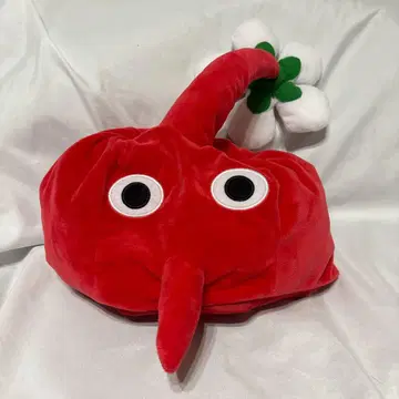 피크민 코스프레 모자 빨간 피크민
