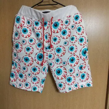 MISHKA 눈알 패턴 하프 팬츠 M