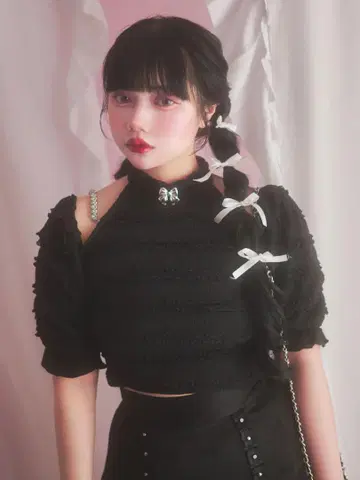 Ank Rouge 원숄더 레이스 TOPS