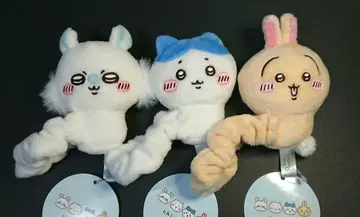 치이카와 봉제 인형 스크런치 모몽가 토끼 하치와레 3종 세트