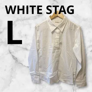 WHITE STAG 화이트 긴팔 셔츠 L