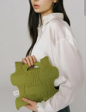 PLEATS MAMA 플리츠마마 NEW BOW BAG 그린