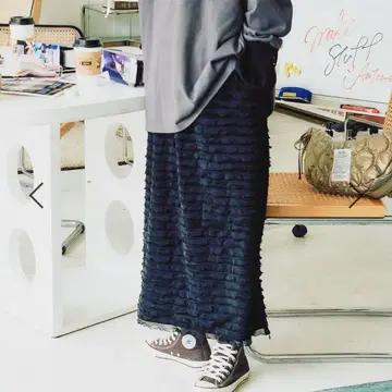 니코앤드* [인기 스태프 프로듀스 기획] ZIP 프릴 스커트 블랙 M