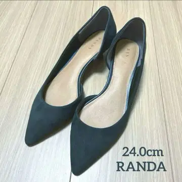 RANDA 다크 그린 스웨이드 스틸레토 24.0cm 가을/겨울