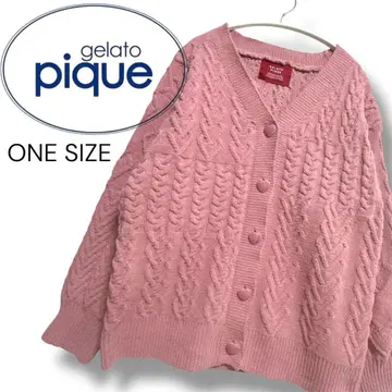 젤라피케 오버 사이즈 케이블 니트 룸웨어 ONE SIZE
