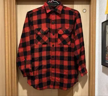 60s Yorke SPORTSWEAR 울 셔츠 버팔로 체크 USA 제조