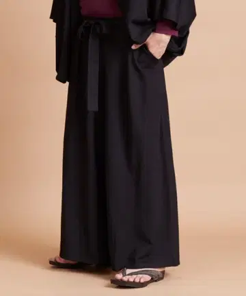[카야] 고상한 남성용 하카마풍 와이드 팬츠