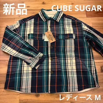 새상품 CUBESUGAR 여성용 체크 무늬 상의 M