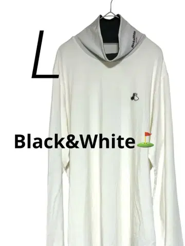 Black&White 화이트 하이넥 긴팔 셔츠 L 사이즈 새상품급