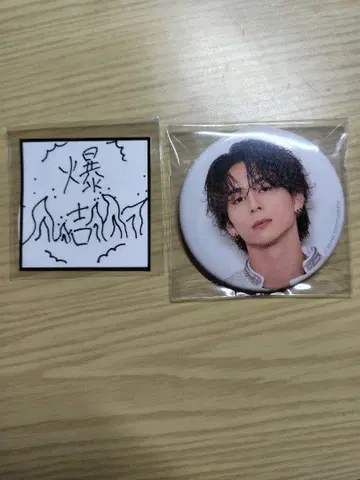 INI 니시 히로토 캔 배지 캡슐 토이 스티커 세트