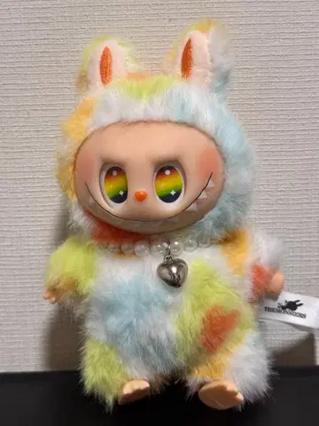 labubu zimomo 컬러풀 토끼 코스튬 봉제 인형