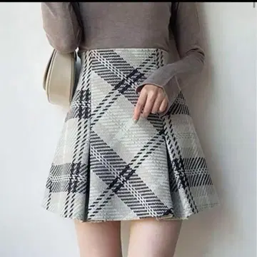 SNIDEL 로빙 체크 미니 스커트 2024AW