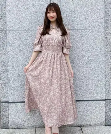 31 Sons de mode 데콜테 열림 꽃무늬 원피스