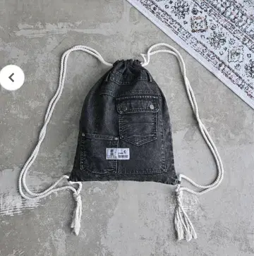 지저인 냅색 워시드 데님