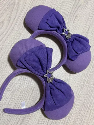 디즈니 리조트 머리띠 보라색
