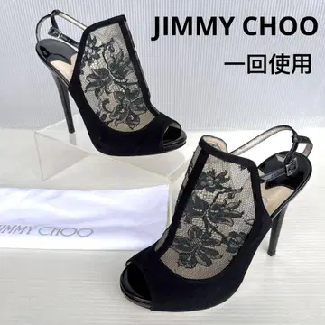 지미추 레이스 꽃무늬 샌들 하이힐 펌프스 부티 36.5