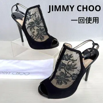 지미추 레이스 꽃무늬 샌들 하이힐 펌프스 부티 36.5