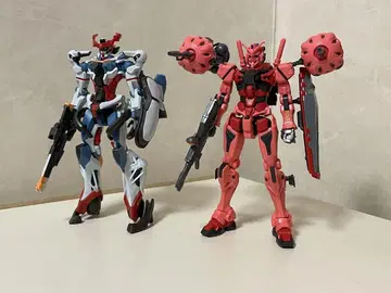 [ 조립 완료 ] HG GQuuuuuuX 빨간색 건담 세트