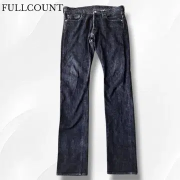 FULL COUNT 블랙 데님 스트레치 스키니 셀비치 1952