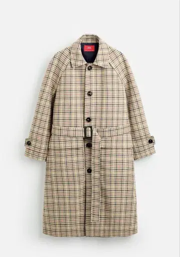 ZARA 체크 무늬 트렌치코트 XHARRY LAMBERT M 사이즈