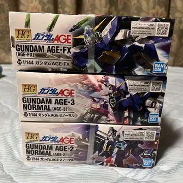 HG 건담 AGE-2 AGE-3 AGE-FX 3종 세트