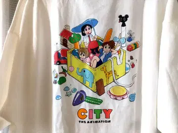 익명 배송 CITY THE ANIMATION 디자인 T셔츠 3L