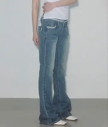 SCULPTOR 부츠컷 데님 팬츠 인디고 블루 M 사이즈